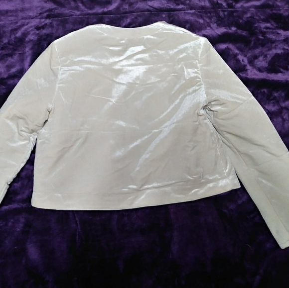 NWT/BNIB Lauren Conrad White Velvet Puffer - Picture 3 of 8